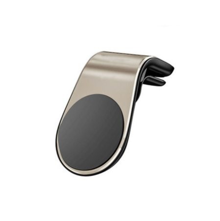 Suport auto pentru telefon, prindere pe grila de ventilatie magnetic , Auriu