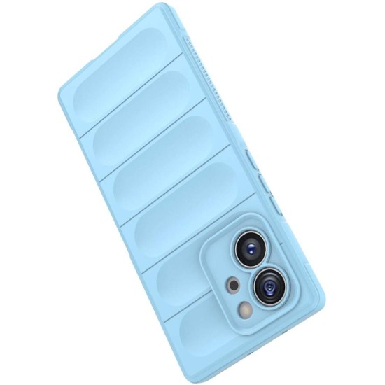 Husa wave, compatibila cu Xiaomi 13T Pro / 13T, Grip Anti-Soc, Tpu, Baby Blue