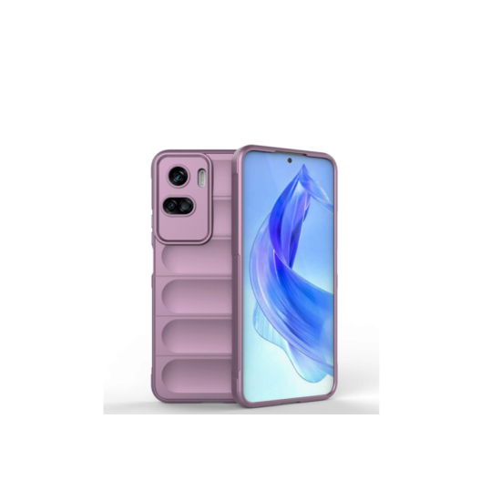 Husa wave, compatibila cu Honor 90 Lite, Grip Anti-Soc, Tpu, Light Purple