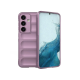 Husa wave, compatibila cu Samsung Galaxy A55, Grip Anti-Soc, Tpu, Light Purple