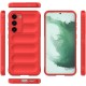 Husa wave, compatibila cu Samsung Galaxy A55, Grip Anti-Soc, Tpu, Pure Red