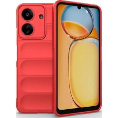 Husa wave, compatibila cu xiaomi redmi 13c, Grip Anti-Soc, Tpu, Pure Red Husa wave, compatibila cu xiaomi redmi 13c, Grip Anti-Soc, Tpu, Pure Red