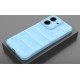 Husa wave, compatibila cu xiaomi redmi 13c, Grip Anti-Soc, Tpu, Blue