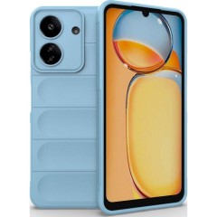 Husa wave, compatibila cu xiaomi redmi 13c, Grip Anti-Soc, Tpu, Blue Husa wave, compatibila cu xiaomi redmi 13c, Grip Anti-Soc, Tpu, Blue