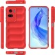 Husa wave, compatibila cu Honor 90 Lite, Grip Anti-Soc, Tpu, Pure Red