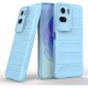 Husa wave, compatibila cu Honor 90 Lite, Grip Anti-Soc, Tpu, Baby Blue