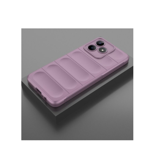 Husa wave, compatibila cu IPhone 15 Pro, Grip Anti-Soc, Tpu, Light Purple