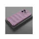 Husa wave, compatibila cu IPhone 14 Pro, Grip Anti-Soc, Tpu, Light Purple