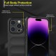 Husa wave, compatibila cu IPhone 14 Pro, Grip Anti-Soc, Tpu, Night Black