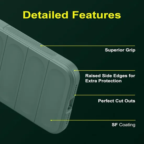 Husa wave, compatibila cu IPhone 15 Pro Max, Grip Anti-Soc, Tpu, Deep Green Husa wave, compatibila cu IPhone 15 Pro Max, Grip Anti-Soc, Tpu, Deep Green