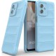 Husa wave, compatibila cu Motorola Moto G34, Grip Anti-Soc, Tpu, Baby Blue