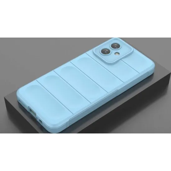 Husa wave, compatibila cu Motorola Moto G84, Grip Anti-Soc, Tpu, Baby Blue Husa wave, compatibila cu Motorola Moto G84, Grip Anti-Soc, Tpu, Baby Blue
