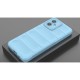 Husa wave, compatibila cu Motorola Moto G34, Grip Anti-Soc, Tpu, Baby Blue