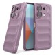 Husa wave, compatibila cu Xiaomi Redmi Note 13 5G, Grip Anti-Soc, Tpu, Night Purple