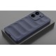 Husa wave, compatibila cu xiaomi redmi 13c, Grip Anti-Soc, Tpu, Navy Blue