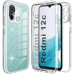 Husa 360 Xiaomi Redmi 12C - V2 Transparent fata si spate Husa 360 Xiaomi Redmi 12C - V2 Transparent fata si spate