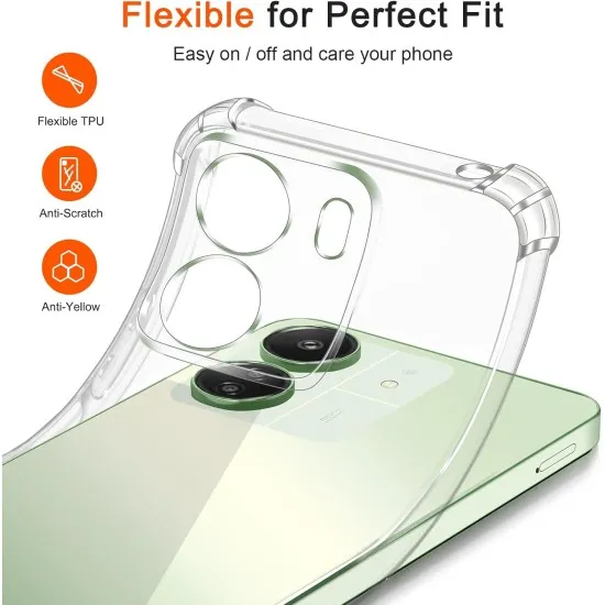 Husa Anti soc, transparenta Xiaomi Redmi 13C Husa Anti soc, transparenta Xiaomi Redmi 13C