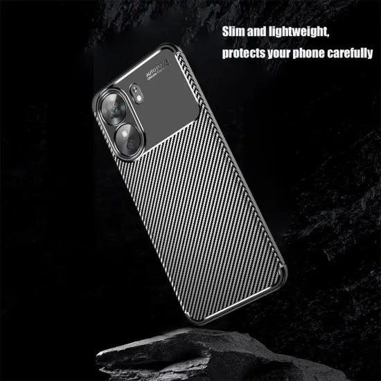 Husa Auto Focus Carbon ALC Mobile, Pentru XIAOMI Redmi 13C - Negru Husa Auto Focus Carbon ALC Mobile, Pentru XIAOMI Redmi 13C - Negru