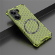 Husa compatibil cu Xiaomi Redmi 13C cu protectie spate si margini anti-soc, Verde – Model Fagure Husa compatibil cu Xiaomi Redmi 13C cu protectie spate si margini anti-soc, Verde – Model Fagure
