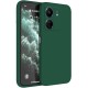 Husa Soft Touch, slim, ALC Mobile, anti soc, compatibila cu Xiaomi Redmi 13C, Verde Inchis Tpu