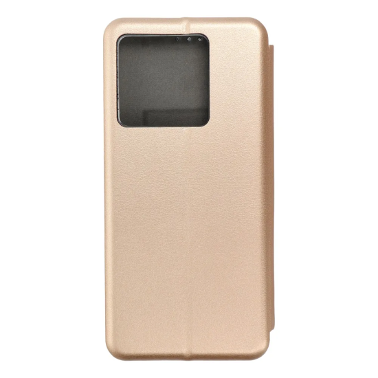 Husa Flip Cover Magnetic compatibila cu, Xiaomi 13T, Gold