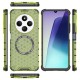Husa compatibil cu Xiaomi Redmi 14C cu protectie spate si margini anti-soc, Verde – Model Fagure Husa compatibil cu Xiaomi Redmi 14C cu protectie spate si margini anti-soc, Verde – Model Fagure