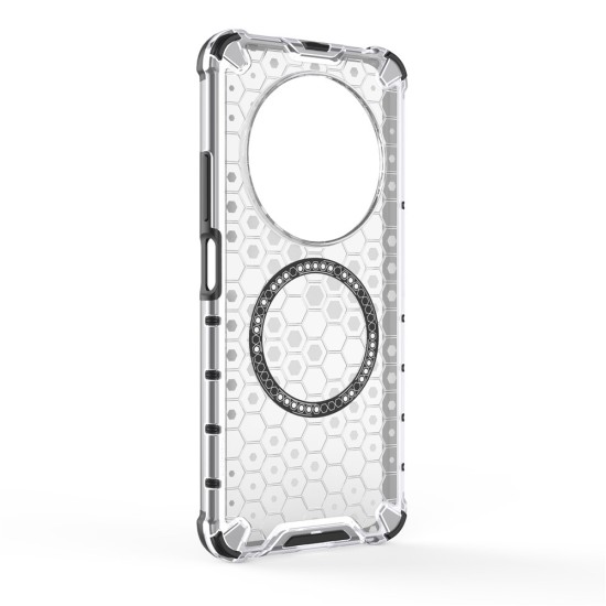 Husa compatibil cu Xiaomi Redmi 14C cu protectie spate si margini anti-soc, Transparent – Model Fagure