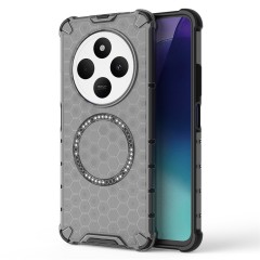 Husa compatibil cu Xiaomi Redmi 14C cu protectie spate si margini anti-soc, Fumuriu – Model Fagure Husa compatibil cu Xiaomi Redmi 14C cu protectie spate si margini anti-soc, Fumuriu – Model Fagure