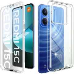 Husa 360 compatibila cu Xiaomi Redmi 15C - V2 Transparent fata si spate