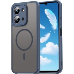 Husa Matte MagSafe pentru Xiaomi Redmi 15C [173MM], protectie completa, contur Albastru