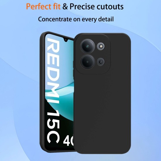 Husa Soft Touch, slim, ALC Mobile, anti soc, compatibila cu Xiaomi Redmi 15C, Negru Tpu Husa Soft Touch, slim, ALC Mobile, anti soc, compatibila cu Xiaomi Redmi 15C, Negru Tpu