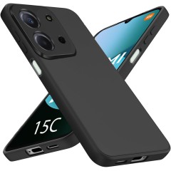 Husa Soft Touch, slim, ALC Mobile, anti soc, compatibila cu Xiaomi Redmi 15C, Negru Tpu