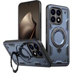 Husa military armour cu inel metalic, ALC MOBILE, compatibila cu Xiaomi Redmi 15T, Albastru