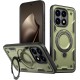 Husa military armour cu inel metalic, ALC MOBILE, compatibila cu Xiaomi Redmi 15T, Verde