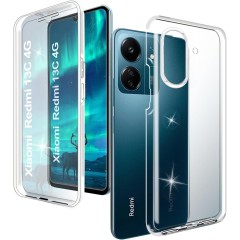 Husa 360 compatibila cu Xiaomi Redmi 13C - V2 Transparent fata si spate Husa 360 compatibila cu Xiaomi Redmi 13C - V2 Transparent fata si spate