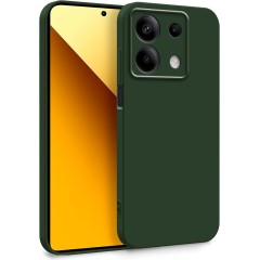 Husa Soft Touch, compatibila cu Xiaomi Redmi Note 13 5G, Verde Inchis Tpu