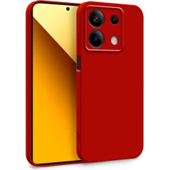 Husa Soft Touch, compatibila cu Xiaomi Redmi Note 13 5G, Rosu Tpu