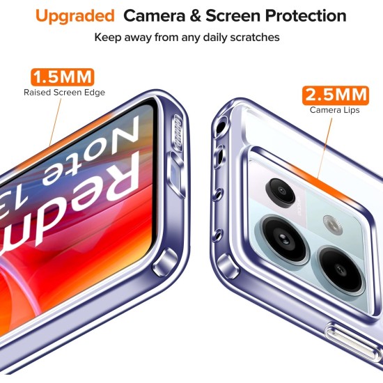 Husa Anti soc, transparenta compatibila cu Xiaomi Redmi Note 13 Pro 5G