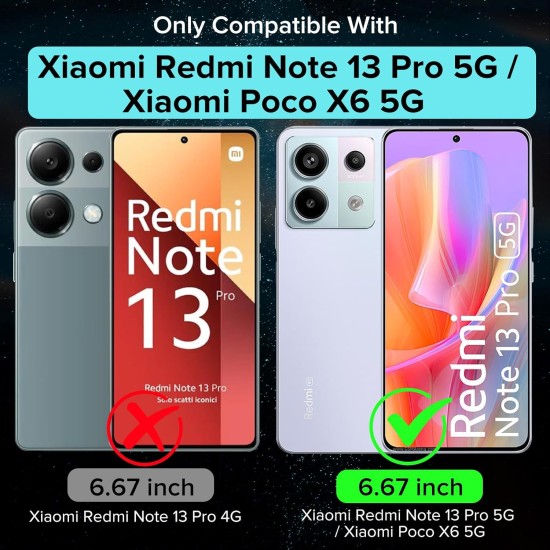Husa Anti soc, transparenta compatibila cu Xiaomi Redmi Note 13 Pro 5G