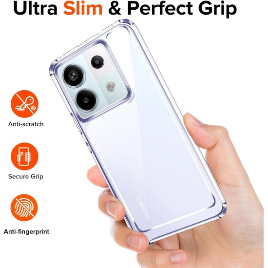 Husa Anti soc, transparenta compatibila cu Xiaomi Redmi Note 13 Pro 5G