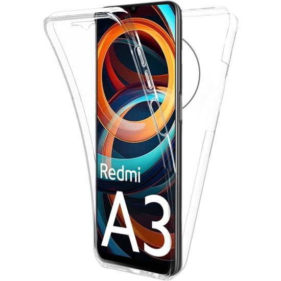 Husa 360 compatibila cu Xiaomi Redmi A3 - V2 Transparent fata si spate Husa 360 compatibila cu Xiaomi Redmi A3 - V2 Transparent fata si spate