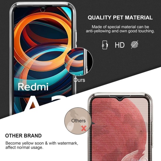 Husa 360 compatibila cu Xiaomi Redmi A3 - V2 Transparent fata si spate Husa 360 compatibila cu Xiaomi Redmi A3 - V2 Transparent fata si spate