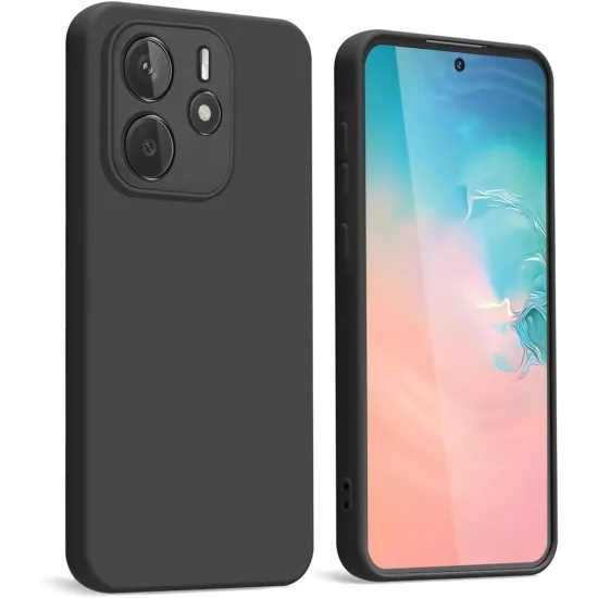 Husa Soft Touch, slim, ALC Mobile, anti soc, compatibila cu Xiaomi Redmi Note 14 4G, Negru Tpu