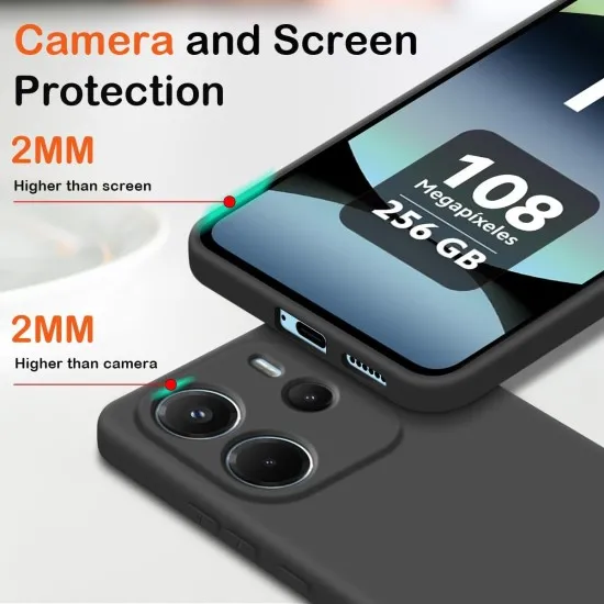 Husa Soft Touch, slim, ALC Mobile, anti soc, compatibila cu Xiaomi Redmi Note 14 4G, Negru Tpu
