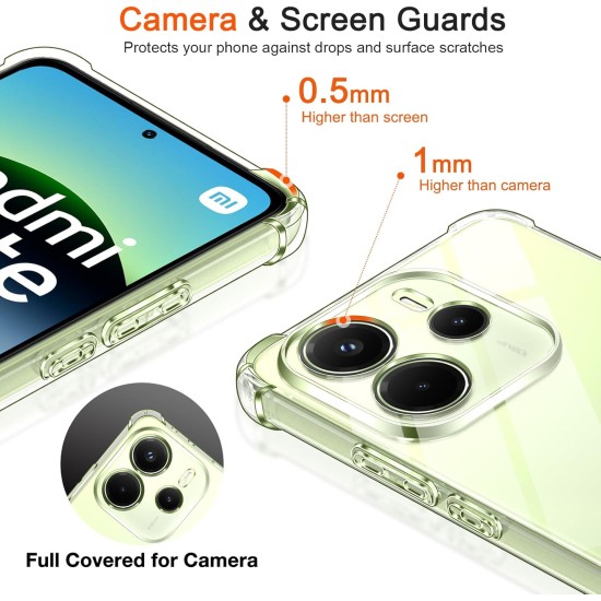 Husa Anti soc, transparenta compatibila cu Xiaomi Redmi Note 14 4G Husa Anti soc, transparenta compatibila cu Xiaomi Redmi Note 14 4G