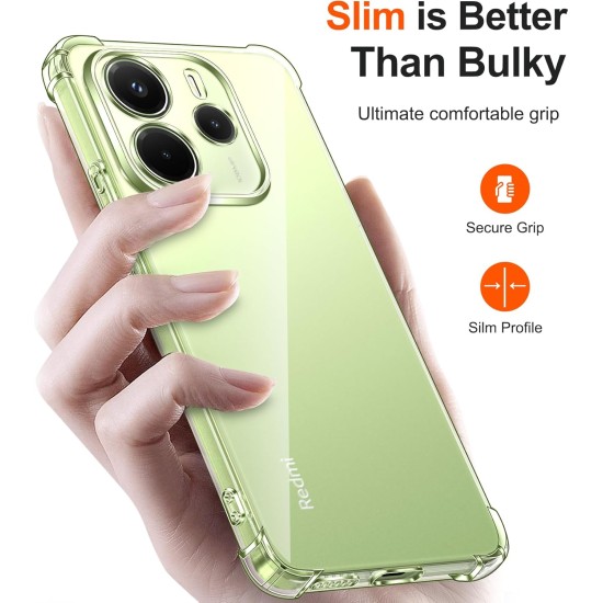 Husa Anti soc, transparenta compatibila cu Xiaomi Redmi Note 14 4G Husa Anti soc, transparenta compatibila cu Xiaomi Redmi Note 14 4G