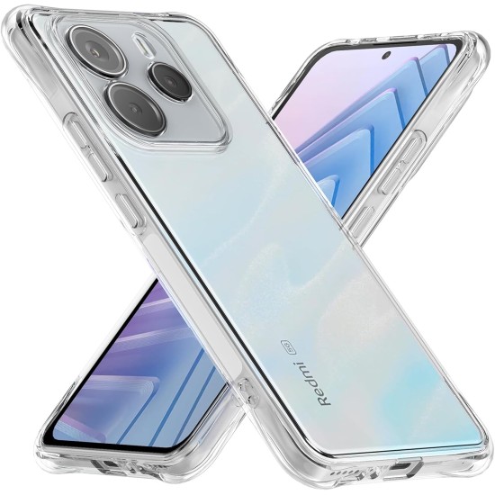 Husa Anti soc, transparenta compatibila cu Xiaomi Redmi Note 14 5G Husa Anti soc, transparenta compatibila cu Xiaomi Redmi Note 14 5G