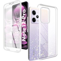 Husa 360 Xiaomi Redmi Note 12 Pro - V2 Transparent fata si spate Husa 360 Xiaomi Redmi Note 12 Pro - V2 Transparent fata si spate