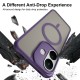 Husa pentru Xiaomi Redmi Note 17, Matte, compatibila cu MagSafe, Protectie 360, Anti-Soc, Mov