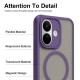 Husa pentru Xiaomi Redmi Note 17, Matte, compatibila cu MagSafe, Protectie 360, Anti-Soc, Mov